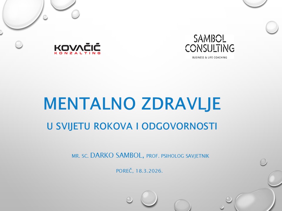DARKO SAMBOL - Mentalno zdravlje