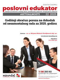 Dodatak časopisu broj 22/2025 - Godišnji obračun poreza na dohodak  od nesamostalnog rada za 2025. godinu