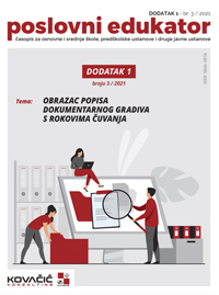 Časopis Poslovni Edukator 3/2021 Dodatak 1